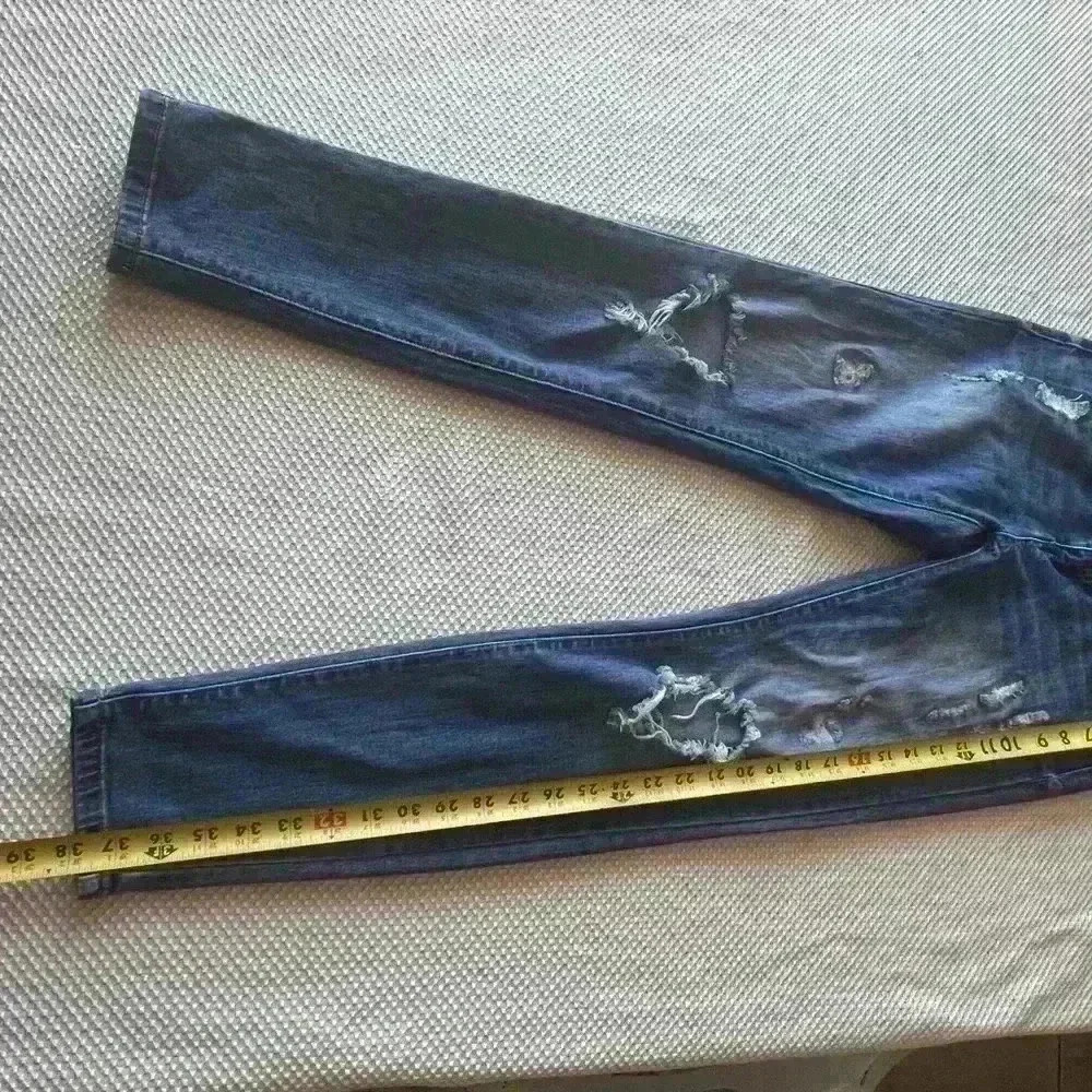 ✨Distressed blue jeans stretch - Picture 5 of 6